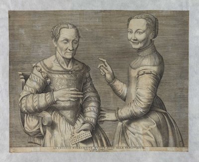 Old Woman and Laughing Girl by after Sofonisba Anguissola
